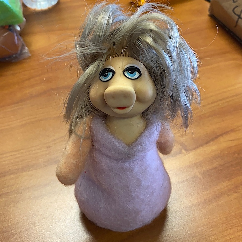 Fisher Price 1977 Miss piggy bean bag